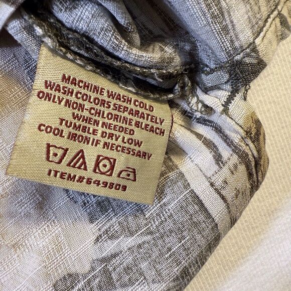 Seven‎ Palm Aloha Hawaiian XL Green Shirt Tiki Hula Wahine Floral Leaves - Picture 7 of 14